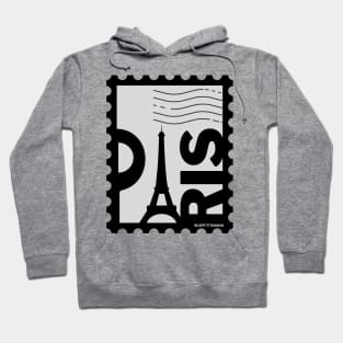 Paris, France Postage Stamp Hoodie